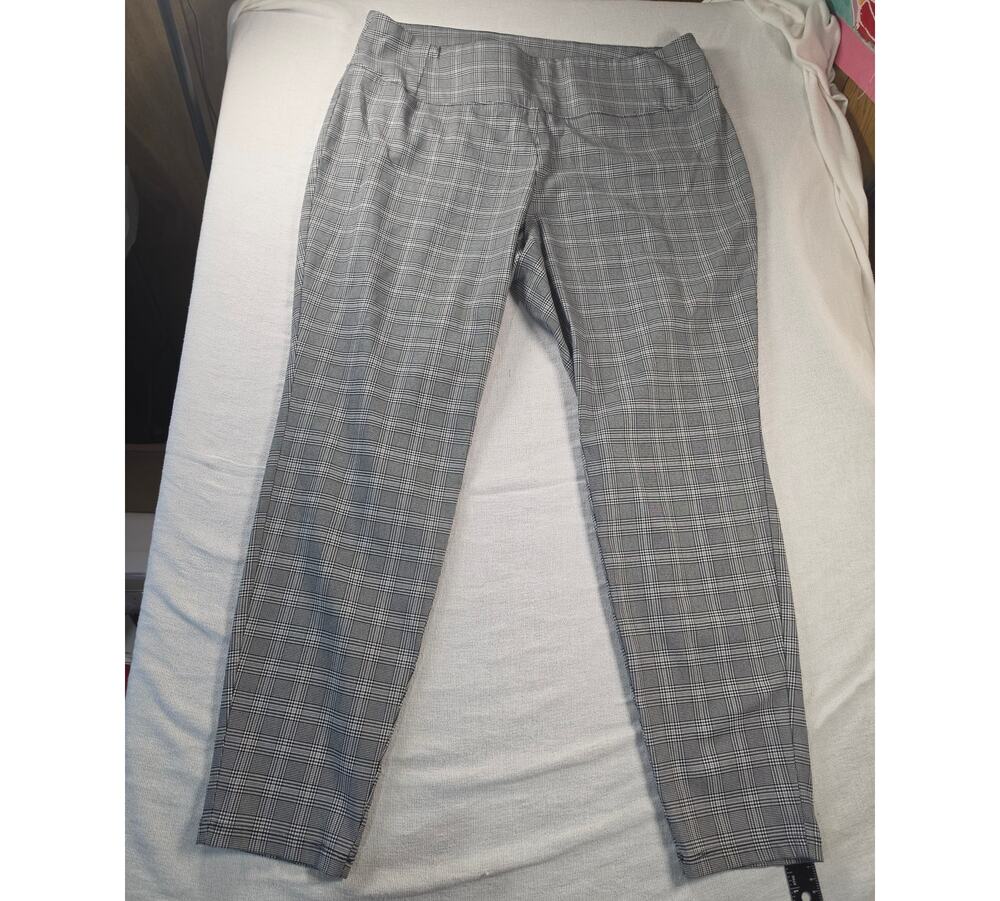 Worthington Woman Glen Plaid Skinny Pants 20W